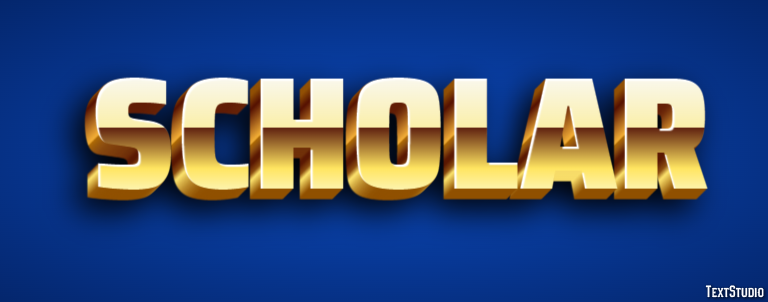 Scholar Текстовый эффект