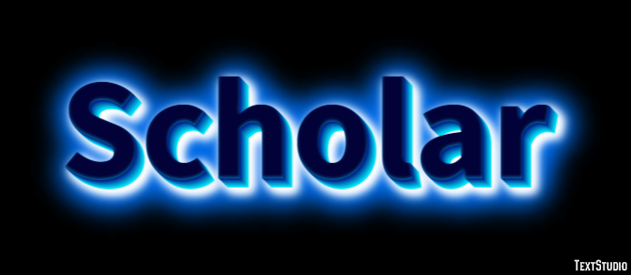 Scholar Текстовый эффект