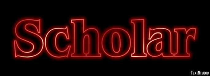 Scholar Текстовый эффект