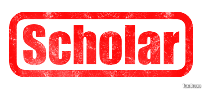 Scholar Текстовый эффект