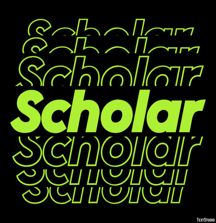 Scholar Текстовый эффект