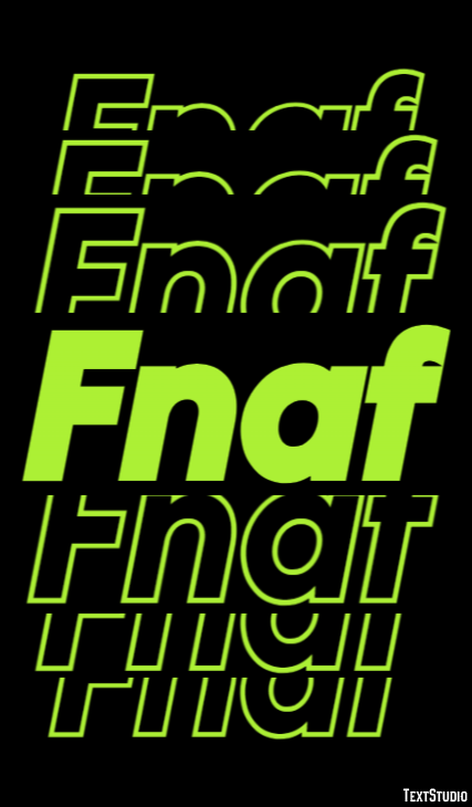 Fnaf Tekst Effect