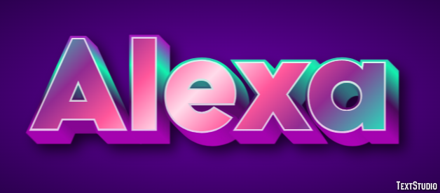 Alexa Text Effect