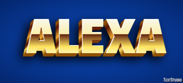 Alexa Efeito de texto