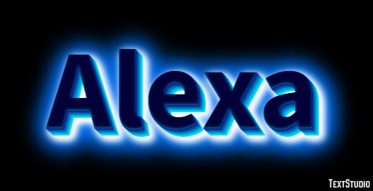 Alexa Efeito de texto