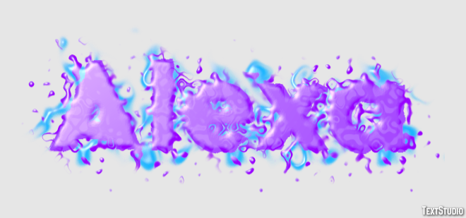 Alexa Efeito de texto