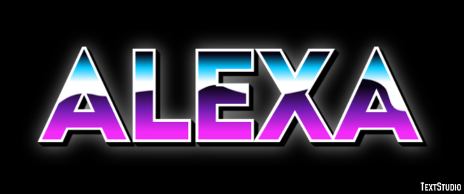 Alexa Text Effect