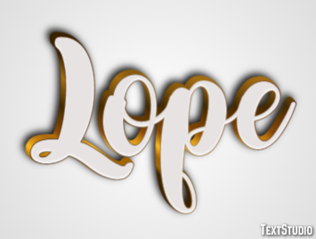 Lope Effetto testo