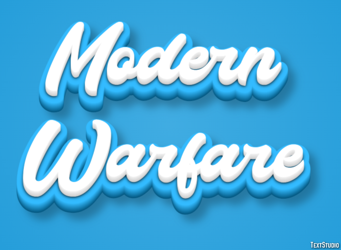 Modern Warfare Tekst Effect