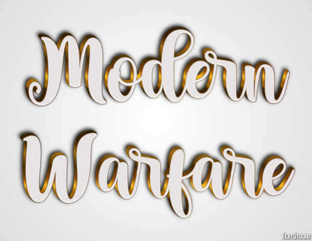 Modern Warfare Efecto de Texto