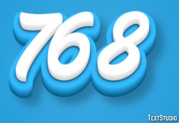 768 Text Effect