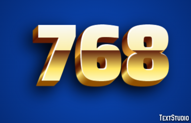 768 Text Effect
