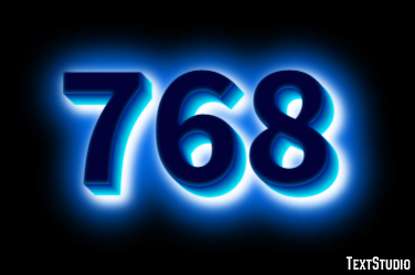 768 Text Effect