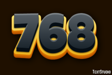 768 Text Effect