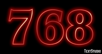 768 Text effect
