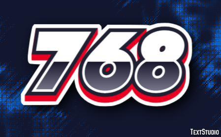 768 Text Effect