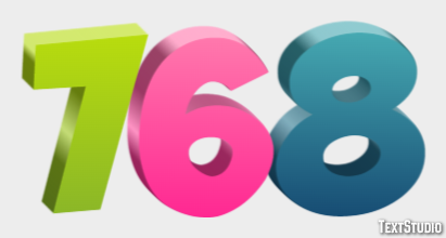 768 Text Effect