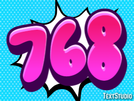 768 Text Effect