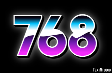 768 Text Effect