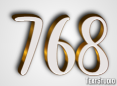 768 Text Effect
