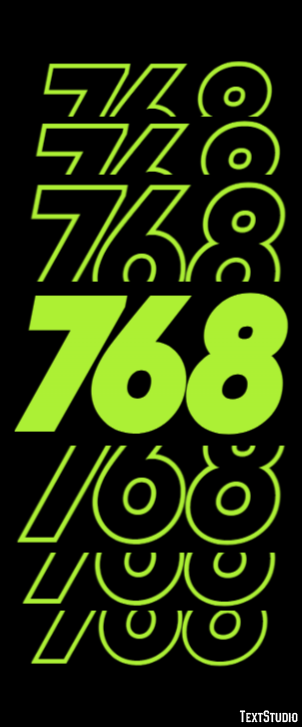 768 Text Effect