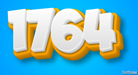 1764 Text Effect