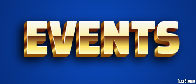 Events Text effect
