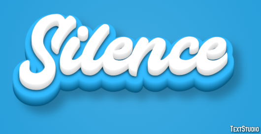 Silence Text Effect