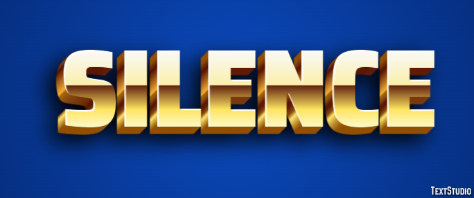 Silence Text Effect