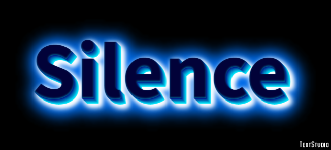 Silence Text Effect