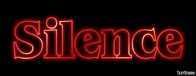 Silence Text Effect
