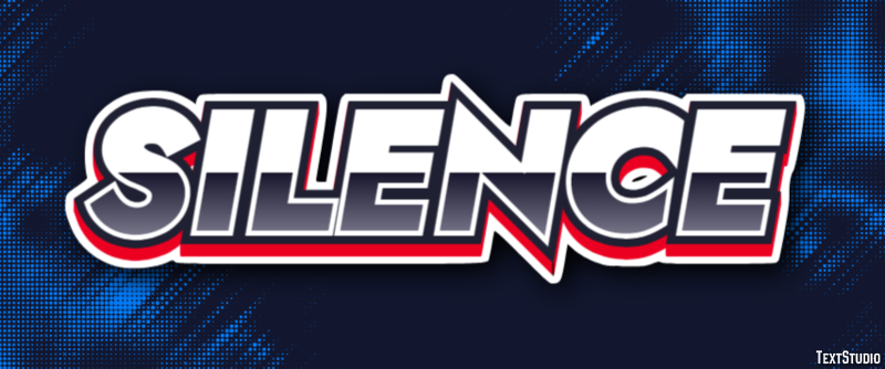 Silence Text Effect