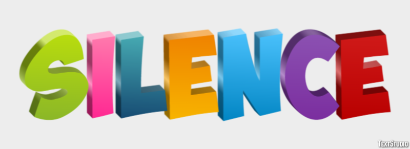Silence Text Effect