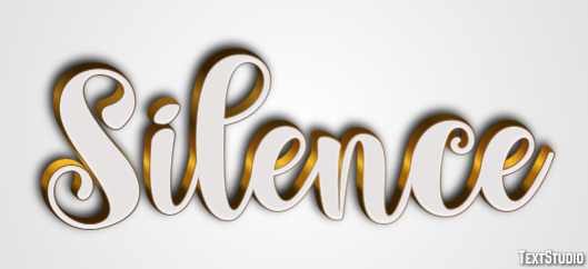Silence Text Effect