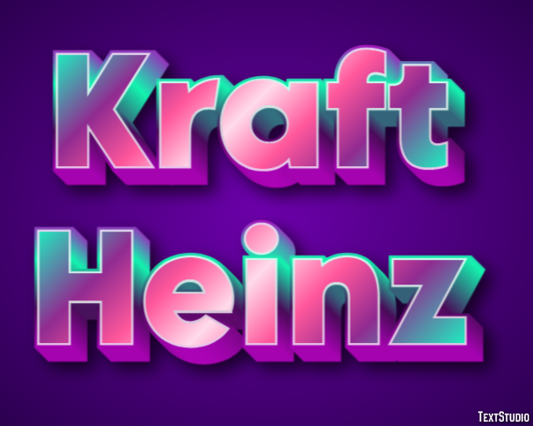 Kraft Heinz Эффект текста