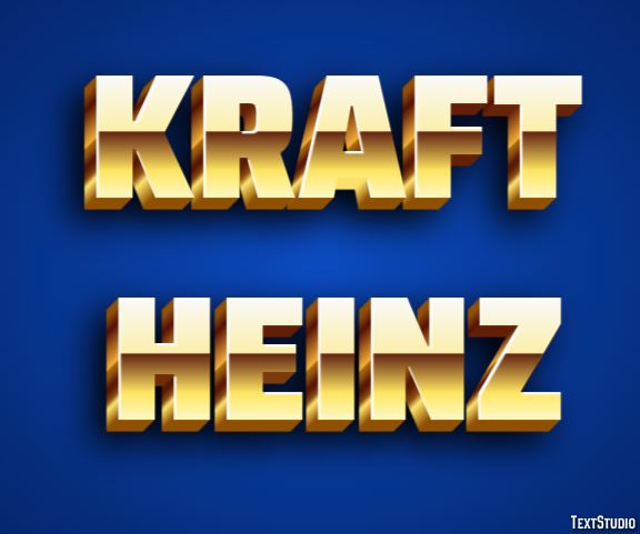 Kraft Heinz Эффект текста