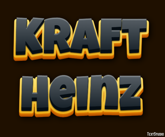 Kraft Heinz Эффект текста
