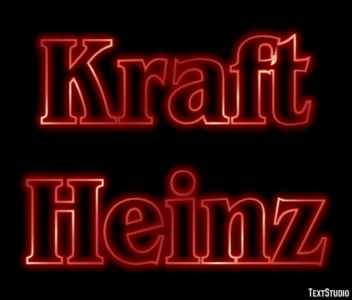 Kraft Heinz Efecto de texto