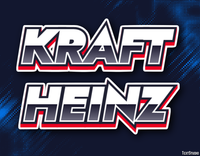 Kraft Heinz Эффект текста