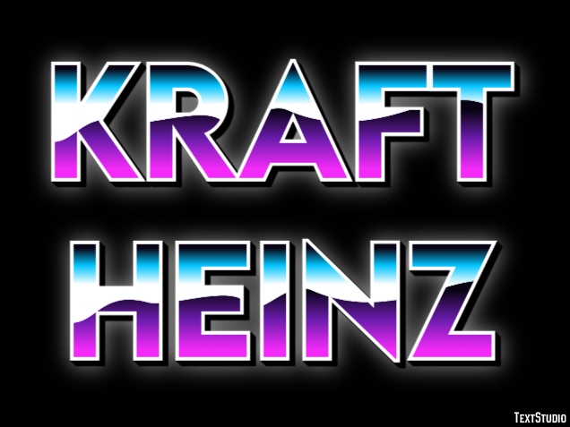 Kraft Heinz Efecto de texto