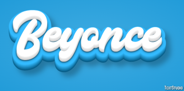 Beyonce Effet de texte