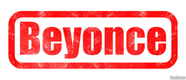 Beyonce Efecto de texto y diseño de logotipos Tendencia