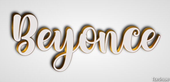 Beyonce Effet de texte