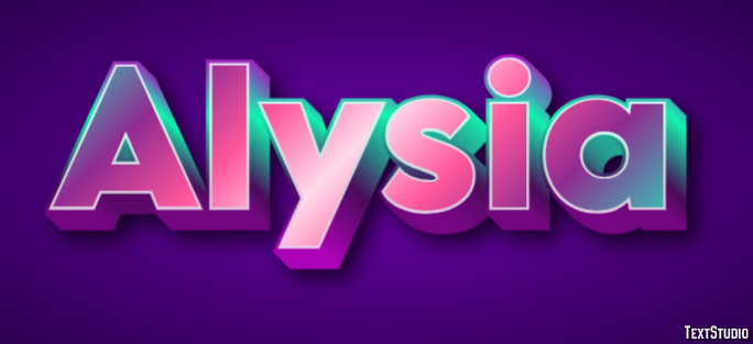 Alysia Text Effect
