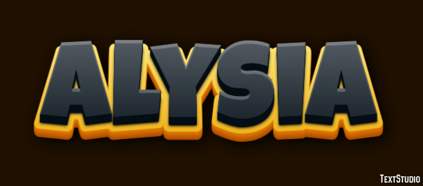 Alysia Text effect