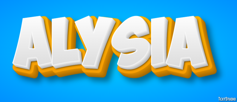 Alysia Tekst Effect