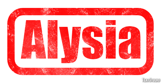 Alysia Text Effect