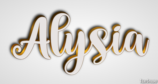 Alysia Text Effect
