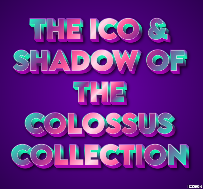 The ICO & Shadow of the Colossus Collection Effet de Texte