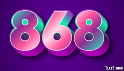868 Text Effect